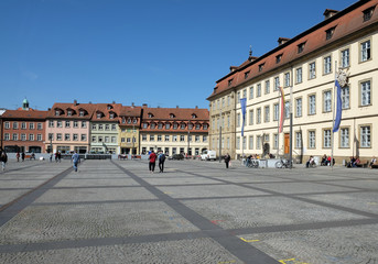 Fototapeta na wymiar Marktplatz in Bamberg