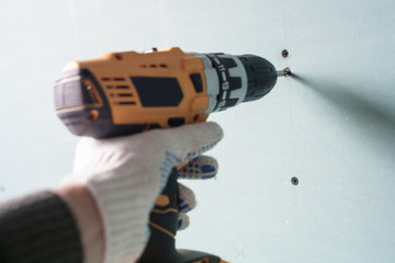 Screwdriver. Cordless Drill