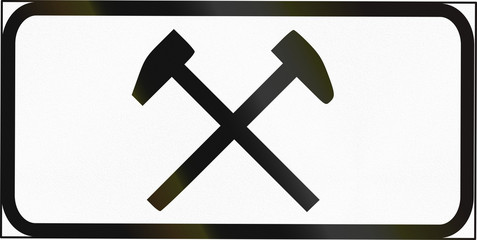 Additional road sign used in Estonia - valid on weekdays