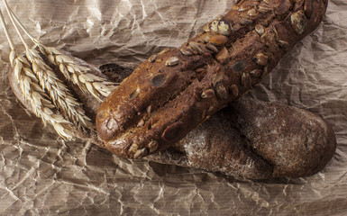 crusty fresh homemade rye bread