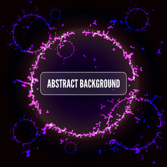 Abstract circles background. Place for your text. Vector illustration