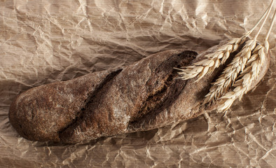 crusty fresh homemade rye bread