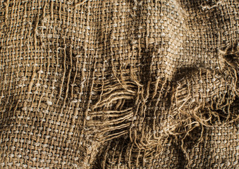 Old burlap texture background
