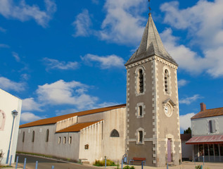 Fototapeta premium Presbytère de l'Epine, Noirmoutier, Vendée, France