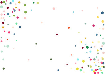 Abstract colorful confetti background. Isolated on the white. Vector holiday illustration.