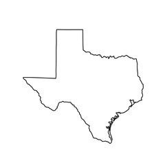 mapa amerykańskiego stanu Teksas - 143176827