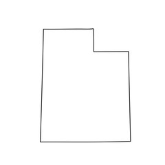 map of the U.S. state of Utah 