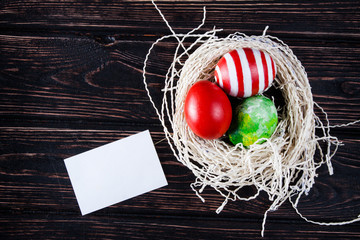 Colorful easter eggs