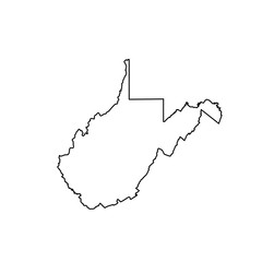 map of the U.S. state of West Virginia  - 143177058