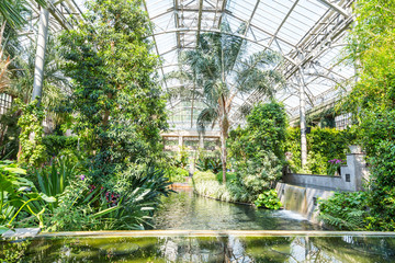 Botanical garden greenhous.