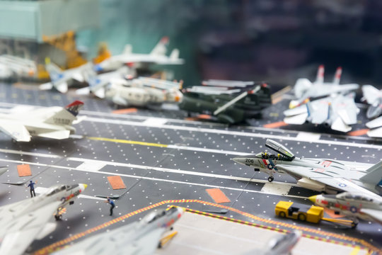 Miniature Model Of Aircraft Carrier Runway