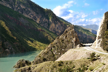 In the Caucasus mountains