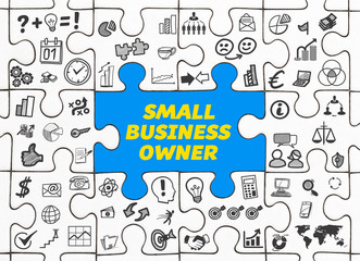 Small Business Owner / Puzzle mit Symbole