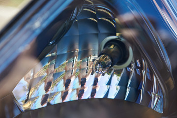 Front bulb car headlight