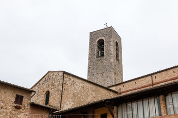 Fototapeta na wymiar case e torri a S. Gimignano