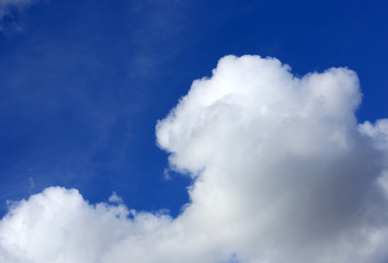 abstract clouds in blue sky