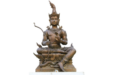 thai statue on white background
