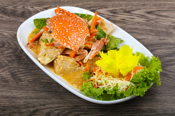 Boiled crab