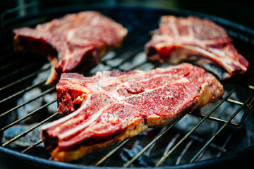 Rib eye steaks