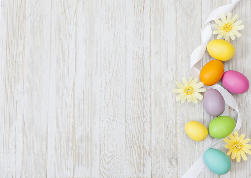 Easter Spring Background with Copy Space