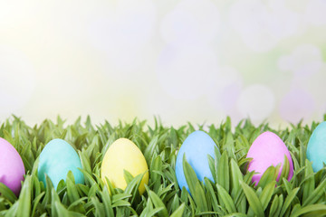 Easter Background with Copy Space