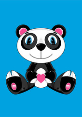 Cute Cartoon Panda Bear