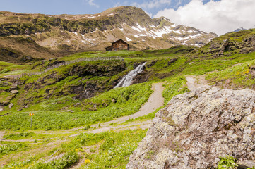 Grindelwald, Berner Oberland, First, Waldspitz, Wanderweg, Alpen, Schweizer Berge, Alm, Bergbach, Faulhorn, Sommer, Schweiz