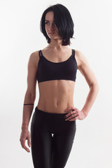 Fototapeta premium Portrait of fitness woman.