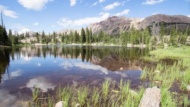 Time Lapse of Butterfly Lake in the Uinta Mountains.