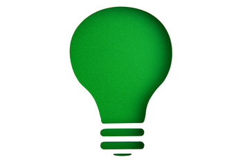 Green light bulb