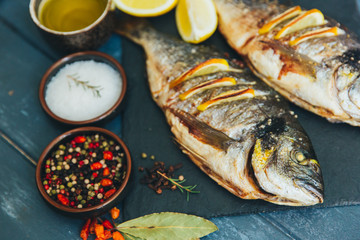Grilled fish 