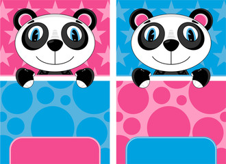 Cute Cartoon Panda Bear
