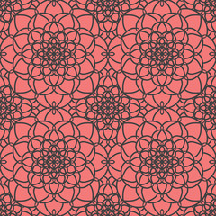Abstract Seamless Pattern. Vintage Ornament Pattern. Islamic, Arabic, Indian, Bohemian