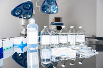 Medical vials preparing for use