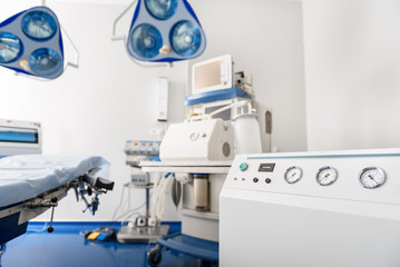 Medical equipments preparing for using them in hospital