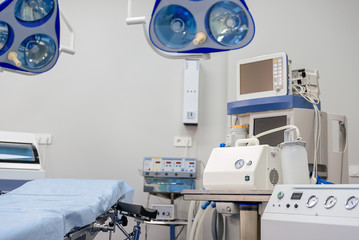 Medical equipments locating in operating room