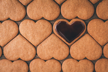 Obraz premium Heart shaped cookies 