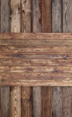 Brown boards, old rustic, abstract wooden background, web banner