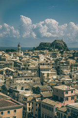 Obraz premium View of the historic center of Corfu town, Greece