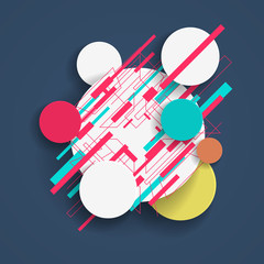Obraz premium background Flat Design (for Logos, Flyers, Covers, Posters, Banner) Vector illustration.