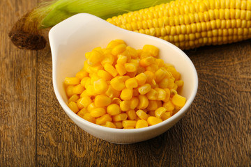 Sweet canned corn