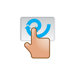 Fototapeta premium Color Icon - Gesture