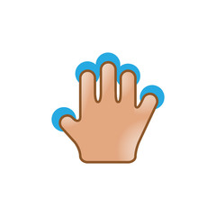 Obraz premium Color Icon - Gesture