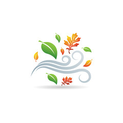 Fototapeta premium Color Icon - Autumn leaves