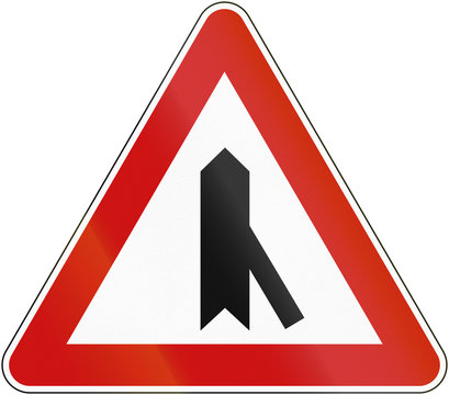 Croatian regulatory road sign - Intersection with priority