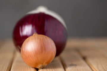 Vitamin and fresh onions