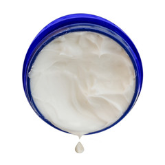 Face cream isolated on white