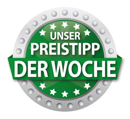 Button Unser Preistipp der Woche, grün