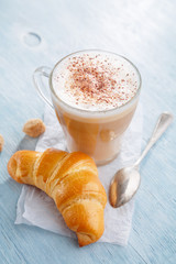 Coffee and croissant