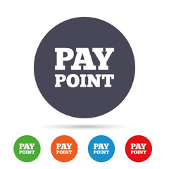 Cash and coin sign icon. Pay point symbol.